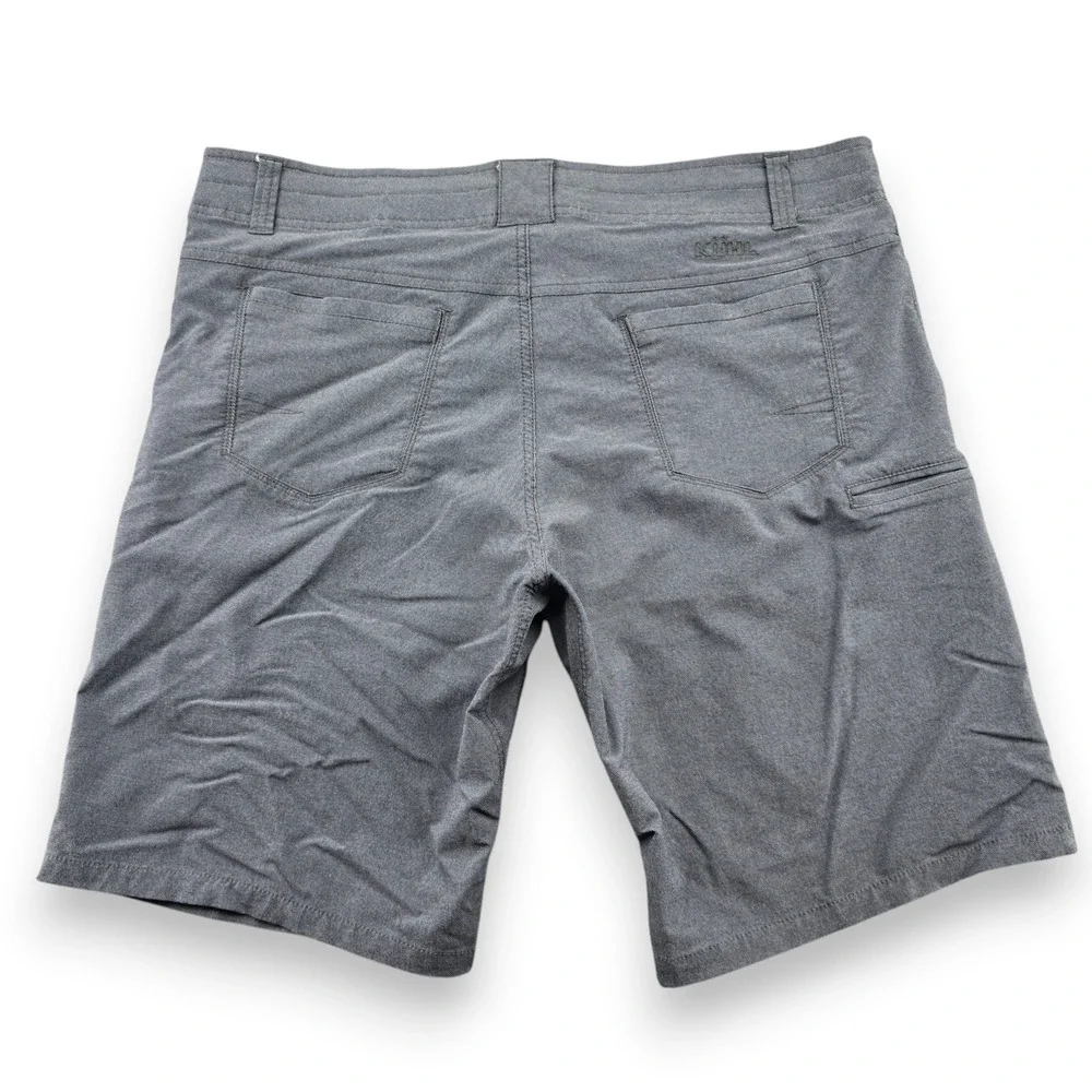 Kuhl Mens Hybrid Shorts Size 38 Gray Quick Dry Hiking Outdoor Drawstring Pockets